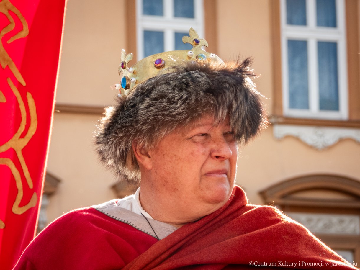 Jarmark Jarosławski - inscenizacja 100-lecia koronacji Bolesława Chrobrego - postać króla Bolesława Chrobrego