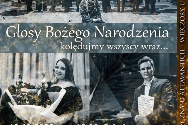 Z radością zapraszamy na wyjątkowy koncert kolęd „Głosy Bożego Narodzenia – kolędujmy wszyscy wraz…”, który wprowadzi słuchaczy w ciepłą i pełną wzruszeń atmosferę nadchodzących świąt Bożego Narodzenia. Wystąpi Schola Dominikańska pod dyrekcją Dominiki Godzień, a także Dominika Godzień (sopran), Dagmara Moskwa (sopran) oraz Łukasz Stanisławczyk (fortepian). W programie znajdą się najpiękniejsze kolędy i pastorałki – zarówno te doskonale znane, jak i mniej oczywiste – zachęcające do wspólnego kolędowania i świątecznej refleksji. Koncert odbędzie się 19 grudnia o godz. 18.00 w Sali Lustrzanej CKiP (Rynku 5), a wstęp na wydarzenie jest wolny. Serdecznie zapraszamy do wspólnego przeżywania magii Bożego Narodzenia poprzez muzykę.  Koncert w ramach projektu „LUDZIE JAROSŁAWIA. Fotografia socjologiczna” Małgorzaty Bazylewicz.
