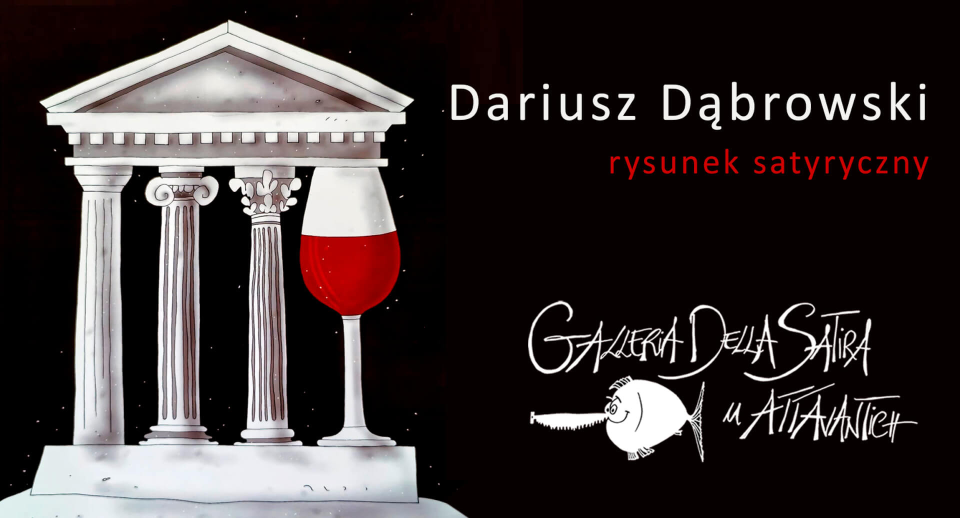 Dariusz Dąbrowski na otwarcie Galleria Della Satira u Attavantich!