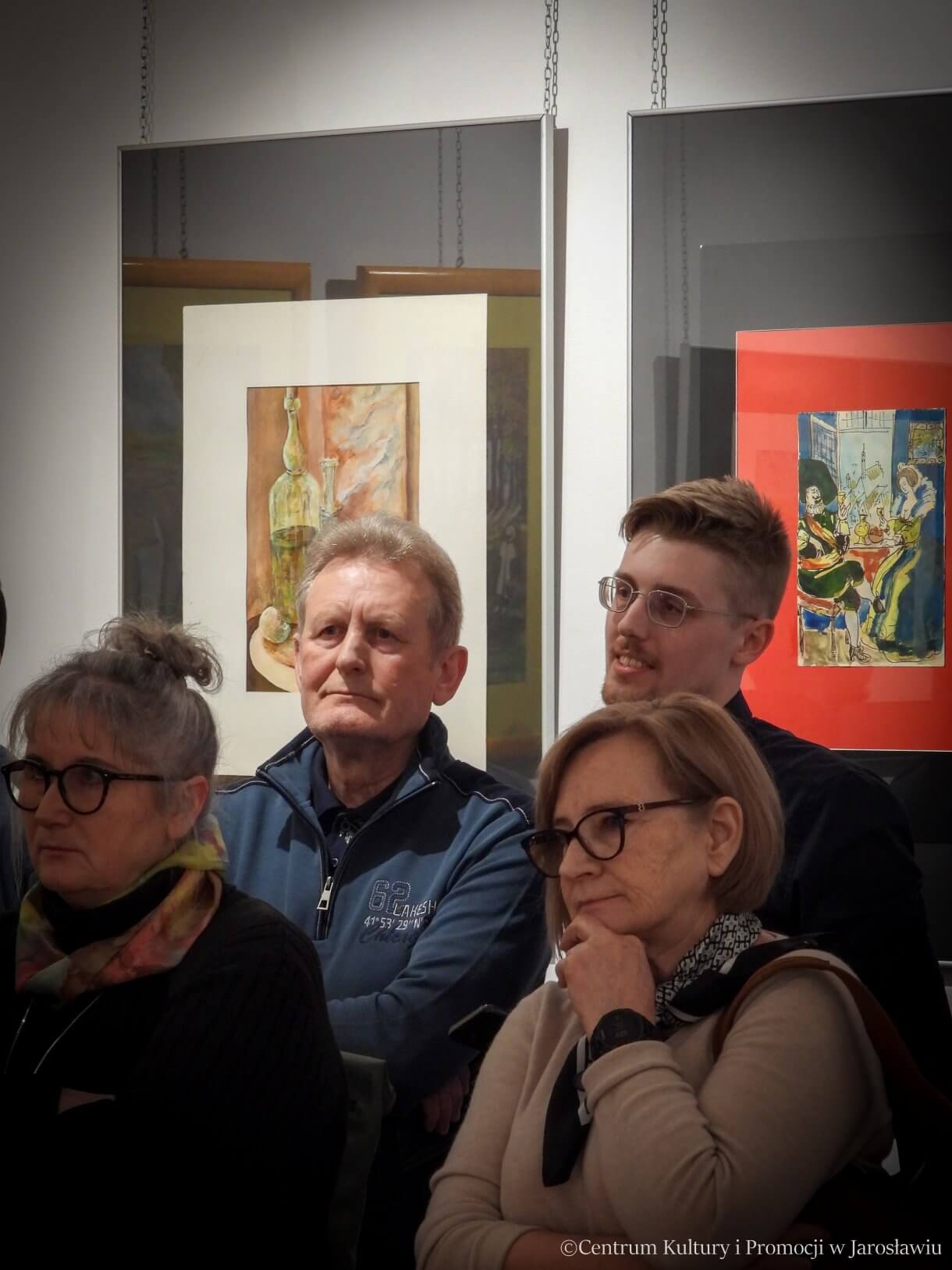 Wystawa prac Kazimierza Ivosse - uczestnicy wernisażu