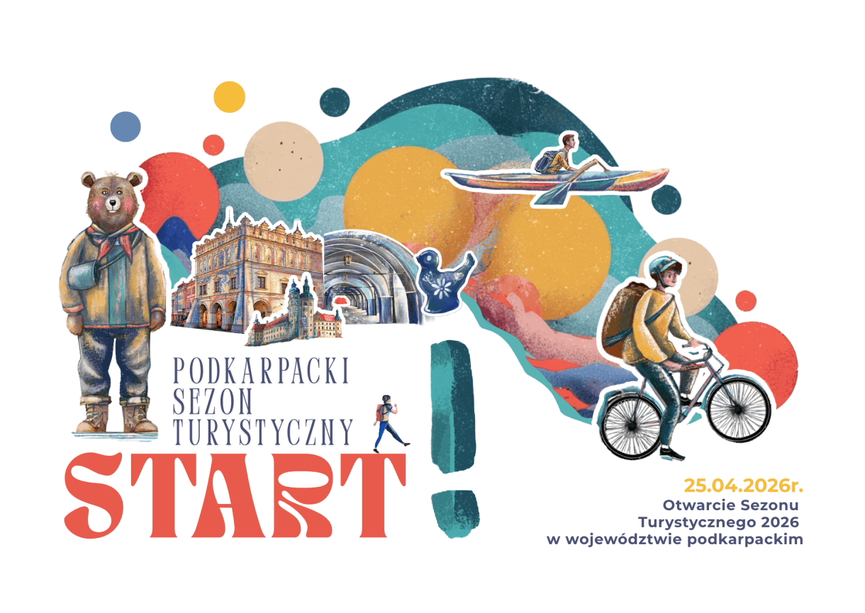 Województwo Podkarpackie oraz Podkarpacka Regionalna Organizacja Turystyczna w partnerstwie z Miastem Jarosławiem otwierają sezon turystyczny z rozmachem. Już niebawem Jarosław stanie się mapą regionu w pigułce! 25 kwietnia 2026 roku rynek w Jarosławiu zamieni się w tętniące życiem centrum turystyczne Podkarpacia. Podczas Otwarcia Sezonu Turystycznego 2026 swoje atrakcje zaprezentują miasta, gminy, muzea, organizacje turystyczne, artyści, rzemieślnicy i przedstawiciele branży turystycznej z całego regionu. Będzie to wyjątkowa okazja, by w jednym miejscu poznać najciekawsze miejsca, smaki i tradycje Podkarpacia. Na uczestników wydarzenia czeka prawdziwa podróż przez region od bieszczadzkich szlaków pieszych po roztoczańskie przestrzenie rowerowe. Będą opowieści, historyczne twierdze i zamki, warsztaty rzemiosła, regionalne degustacje i inspirujące spotkania z ludźmi pełnymi pasji. Uroczysta inauguracja dnia odbędzie się o godz. 15:00, wtedy wyruszy barwny, radosny i pełen muzyki korowód turystyczny, który przejdzie na scenę główną. Do wspólnego, świętowania zapraszamy wszystkich mieszkańców miasta oraz turystów – niech będzie głośno, wesoło i naprawdę wyjątkowo!