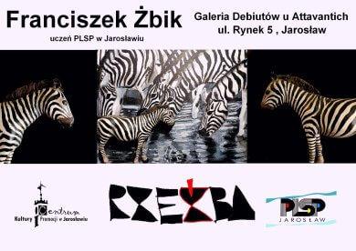 Centrum Kultury i Promocji w Jarosławiu zaprasza na wystawę Franciszka Żbika „RZEŹBA” Prace ucznia Państwowego Liceum Sztuk Plastycznych im. Stanisława Wyspiańskiego w Jarosławiu. Czas trwania: kwiecień 2026