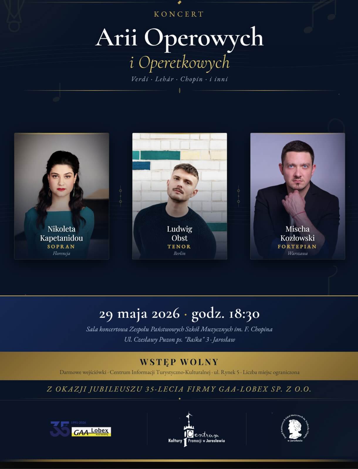 Koncert arii operowych i operetkowych