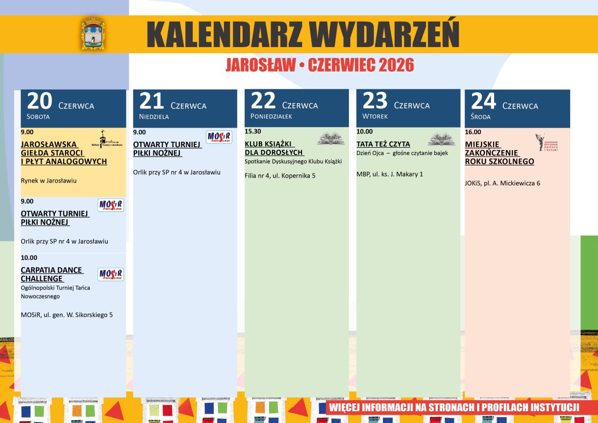 Kalendarz wydarzeń Jarosław czerwiec 2026