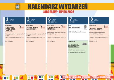 Kalendarz wydarzeń Jarosław lipiec 2026