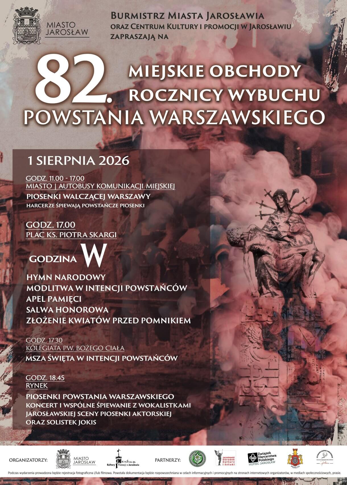 Miejskie Obchody 82. Rocznicy Wybuchu Powstania Warszawskiego