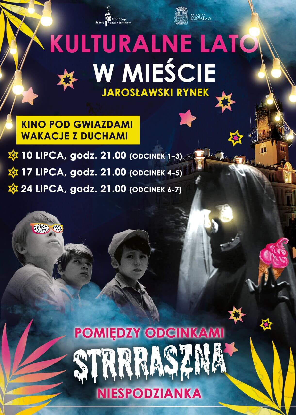 Lubisz letnie seanse na świeżym powietrzu? A może masz ochotę na odrobinę dreszczyku? 😱🍿 Zapraszamy na wyjątkowe pokazy serialu „Wakacje z duchami” w ramach Kulturalnego Lata w Mieście! 📍 Jarosławski Rynek 🕘 Start seansów: godz. 21:00 🎥 Harmonogram: ⭐ 10 lipca – odcinki 1–3 ⭐ 17 lipca – odcinki 4–5 ⭐ 24 lipca – odcinki 6–7 👀 A to nie wszystko... 💀 Pomiędzy odcinkami czeka na Was STRRASZNA NIESPODZIANKA! 👻 Czy odważycie się sprawdzić, co przygotowaliśmy? 😉 🎟️ Wstęp wolny! Zabierz rodzinę, znajomych, koc i dobry humor. Widzimy się na Rynku! 🌃✨