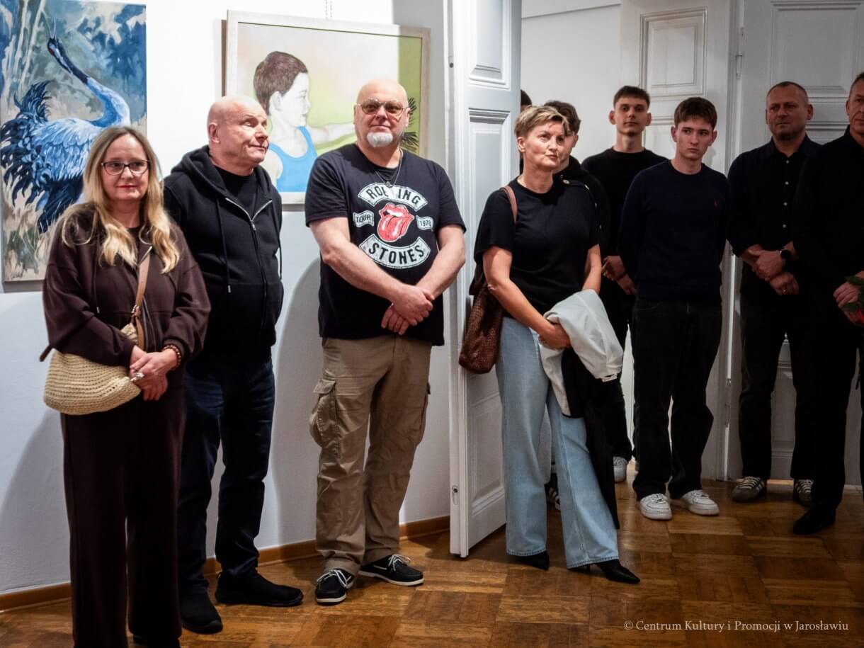 wernisaż wystawy Iwony Orzechowskiej-Wiater - uczestnicy wernisażu