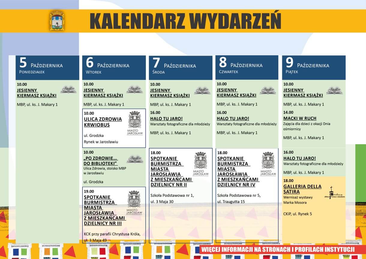 Kalendarz wydarzeń Jarosław Październik 2026