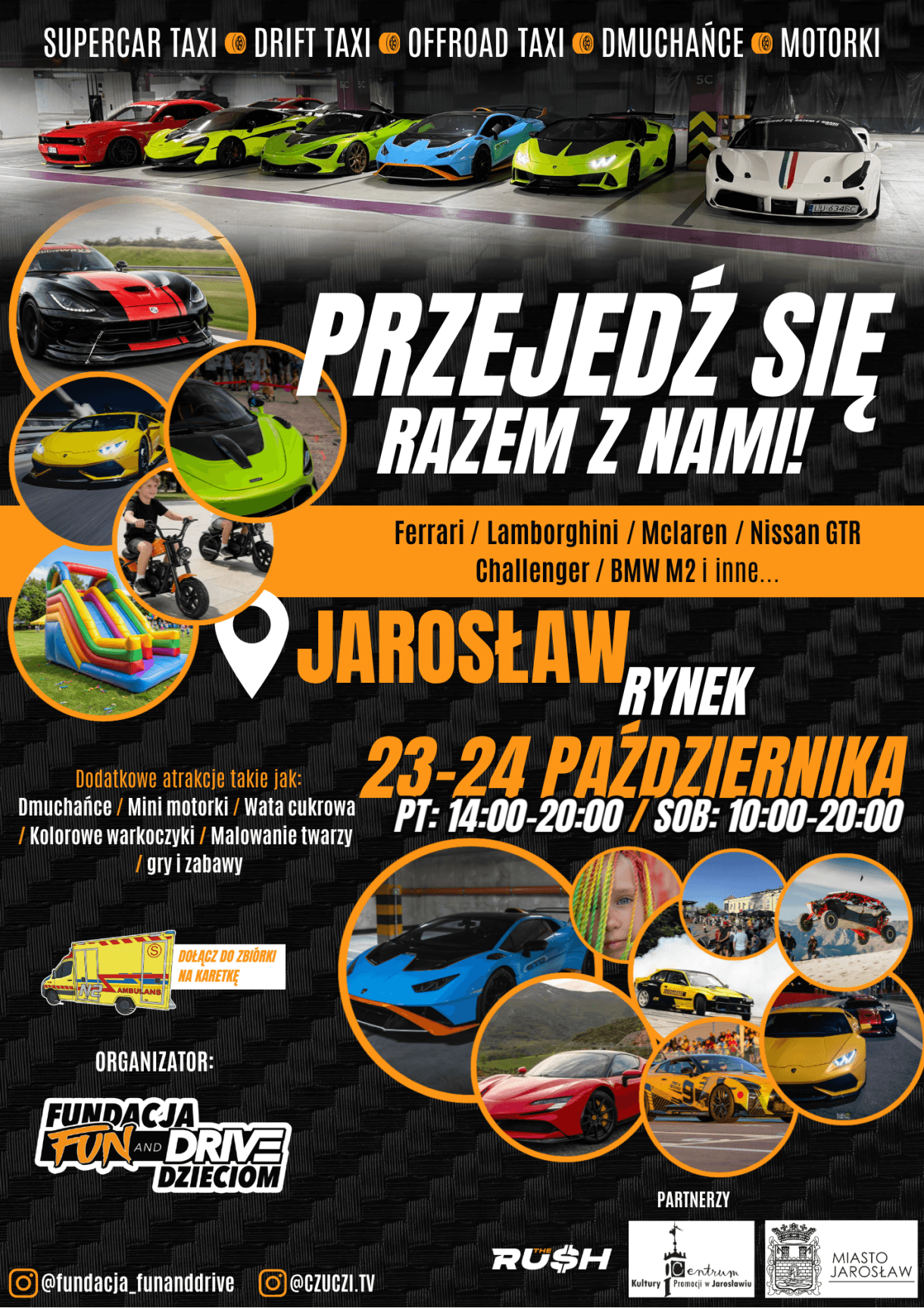Piknik charytatywno-motoryzacyjny z Lamborghini, Ferrari, McLaren