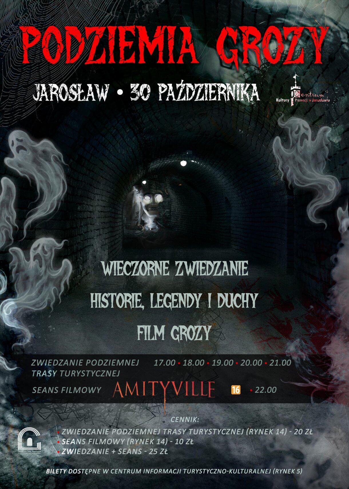 Podziemia grozy – wieczorne zwiedzanie i filmowy dreszcz emocji!